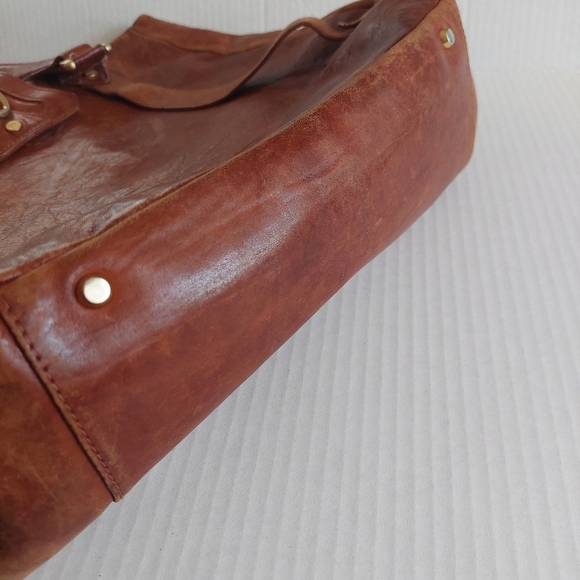 Elaine Turner Leather Handbag Large Hobo - Picture 5 of 6